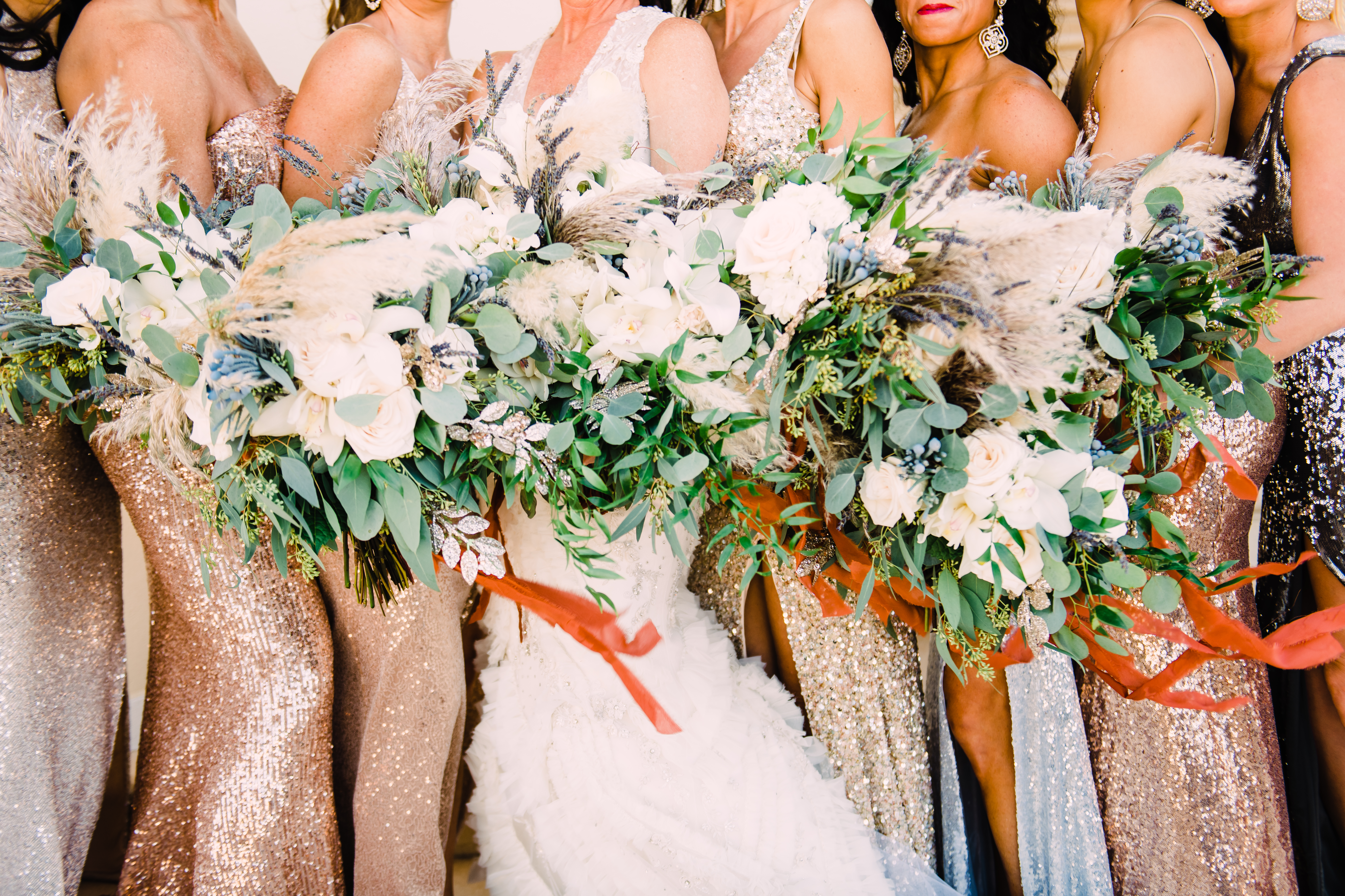 pensacola wedding venues with bride and girls with florals