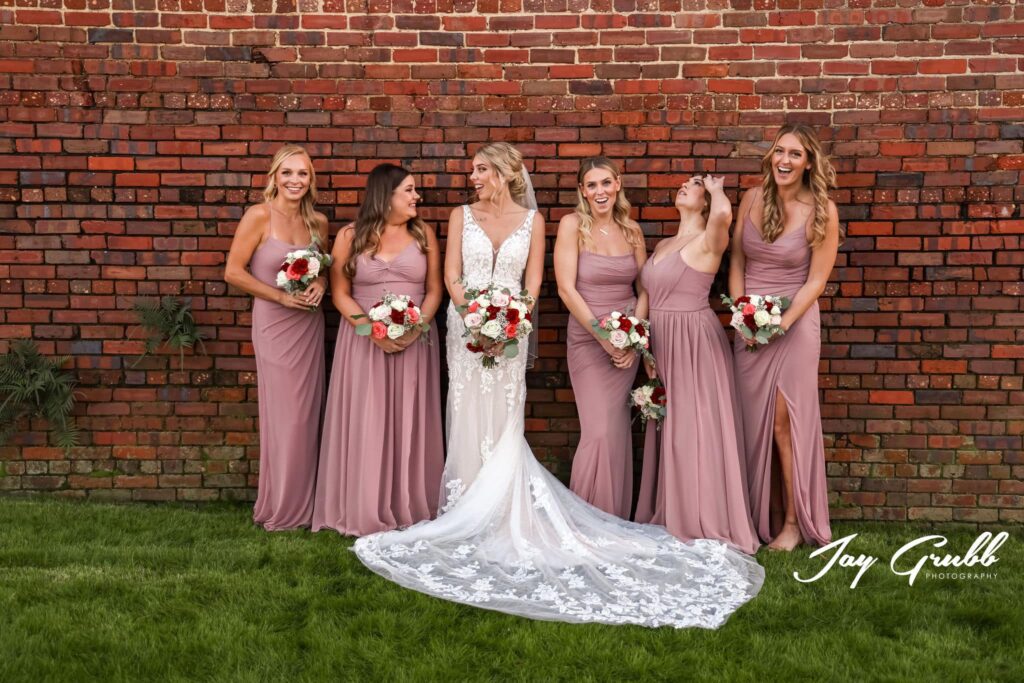 Pensacola Florida's Palafox Wharf's Bride and her Bridesmaids for a November Wedding at https://617palafoxwharf.com/