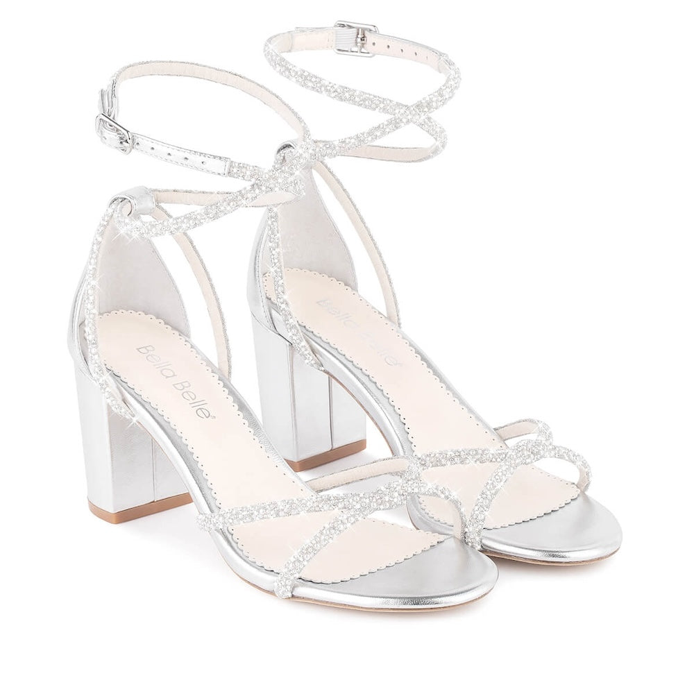 Lenox with Silver Block Heel with Crystal Straps https://stone-ridge-estates.com/