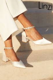 Sustainable Bridal Shoes in block heels with an ankle strap Pensacola Florida Palafox Wharf Waterfront https://ellasgarden.com/