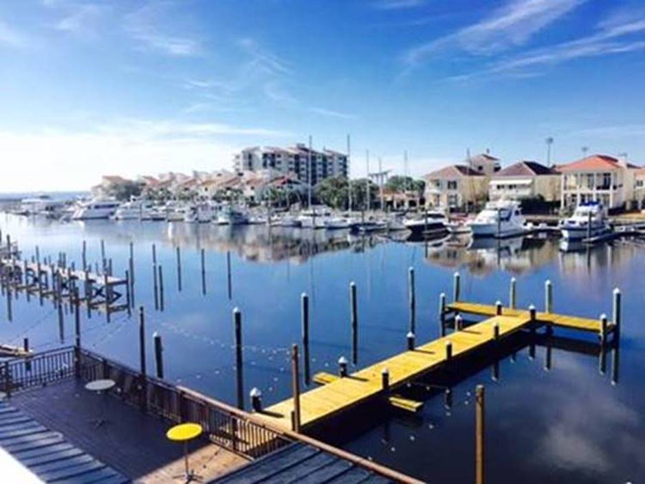 Gorgeous scenic view of the waterfront venue, Palafox Wharf Waterfront downtown in the heart of Pensacola