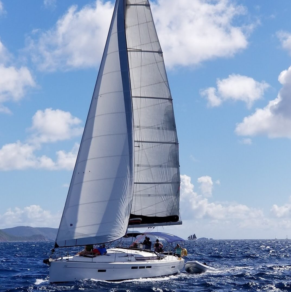 Pensacola, Destin, or the greater Southeast Couple learning to sail on a sailboat