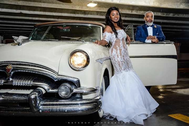 Pensacola near Destin FL event venue
Ivory Vintage 1953 Ivory Packard Convertible Vehicle for Palafox Wharf's December coup