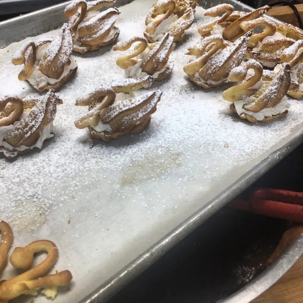 Chef Bob’s Cream Puff Swans so delicate and delicious to impress your guests is great for Elevate Your Wedding with Farm-to-Table Menus and Chef Bob