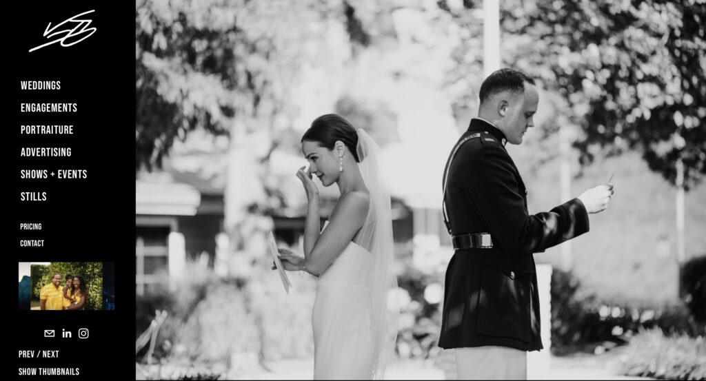 Wedding venue Pensacola and Bride and groom’s first look and they are reading each other’s letter