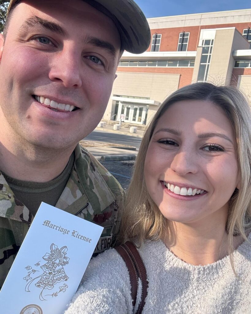 Wedding Venue Pensacola showing couple just getting their marriage license