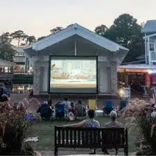 Enjoy see an outdoor movie and snuggle with your love one