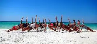 Yoga on the beach