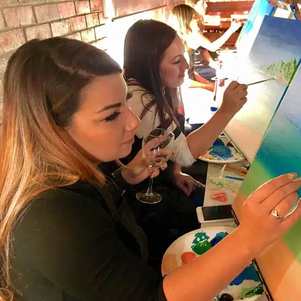 As one of the 51 Amazing Date Ideas in Mobile, Alabama is Fun painting night at a trendy wedding places Pensacola FL, ideal for pre-wedding celebrations
