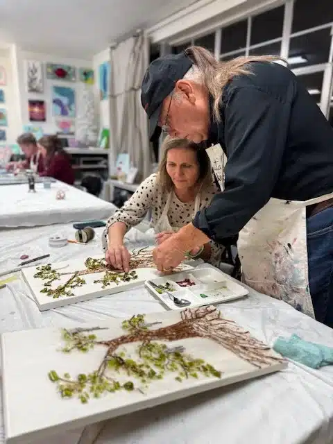 To relax after viewing wedding places in pensacola fl go to Pain and Sip at Coastal Makers for a coastal vibe that is playful