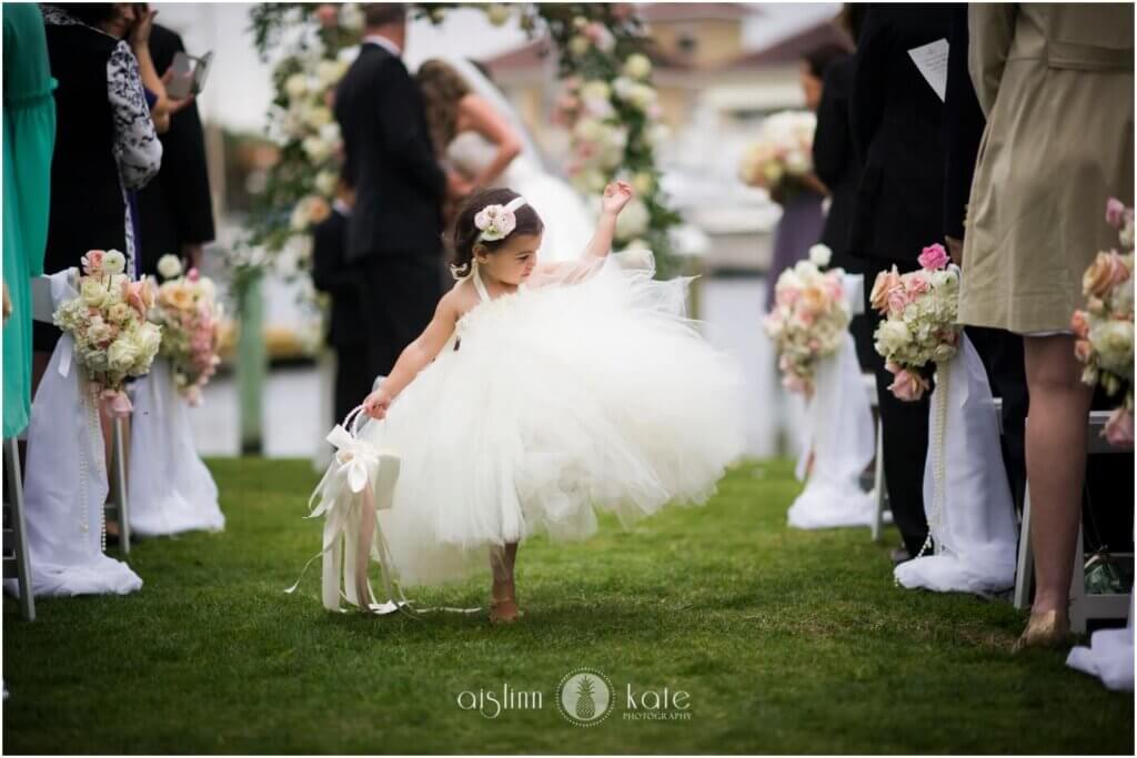 Wedding Save the Dates: 15 Expert Tips Every Engaged Couple Should Know Before Mailing Them 4 Flower Girl walking and attending a Save the Date wedding in Pensacola