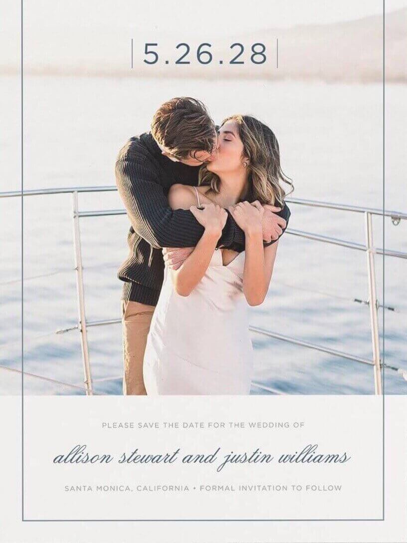 Wedding Save the Dates: 15 Expert Tips Every Engaged Couple Should Know Before Mailing Them 2 Save the Dates for Pensacola Destination Wedding Couple